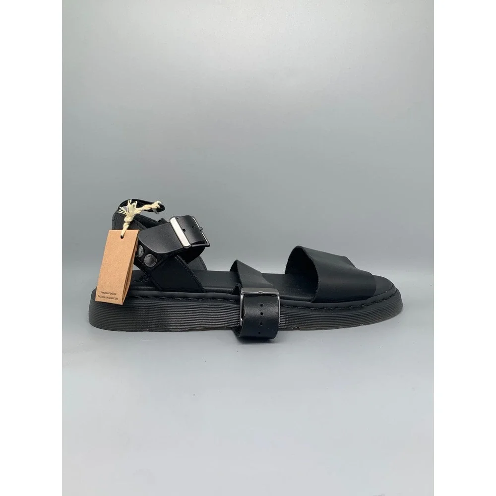 Dr. Martens Gryphon Black Leather Gladiator Sandals Men's Sz 14 NWT
